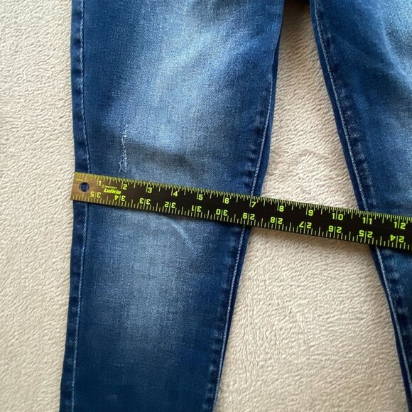 KanCan Womens Jeans Size 9/28 Skinny Frayed Hem Blue Denim Medium Wash Casual - Picture 6 of 16